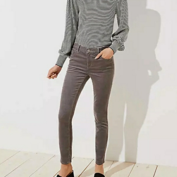 Loft Skinny Corduroy Pant 10P - Picture 1 of 11